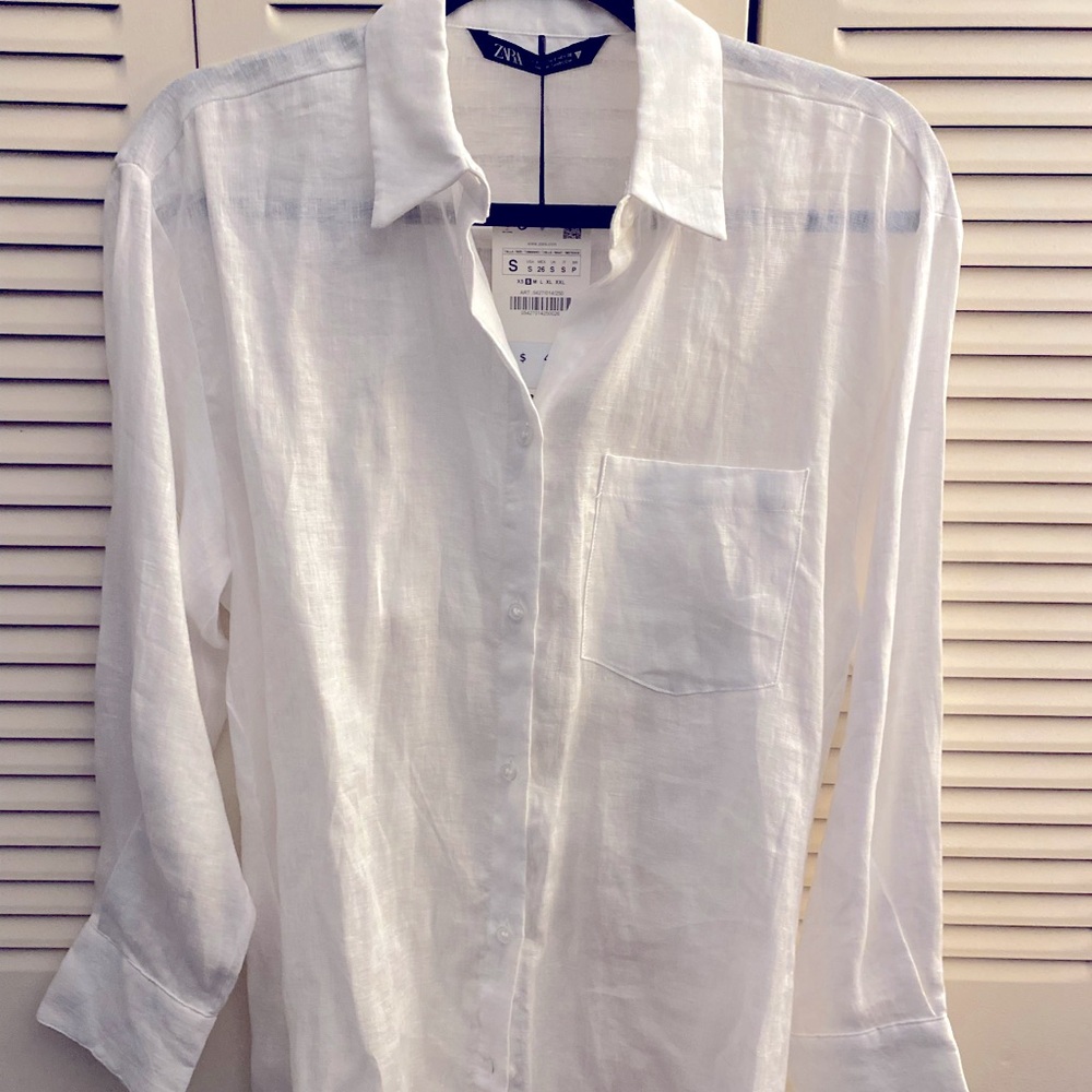 Zara linen shirt